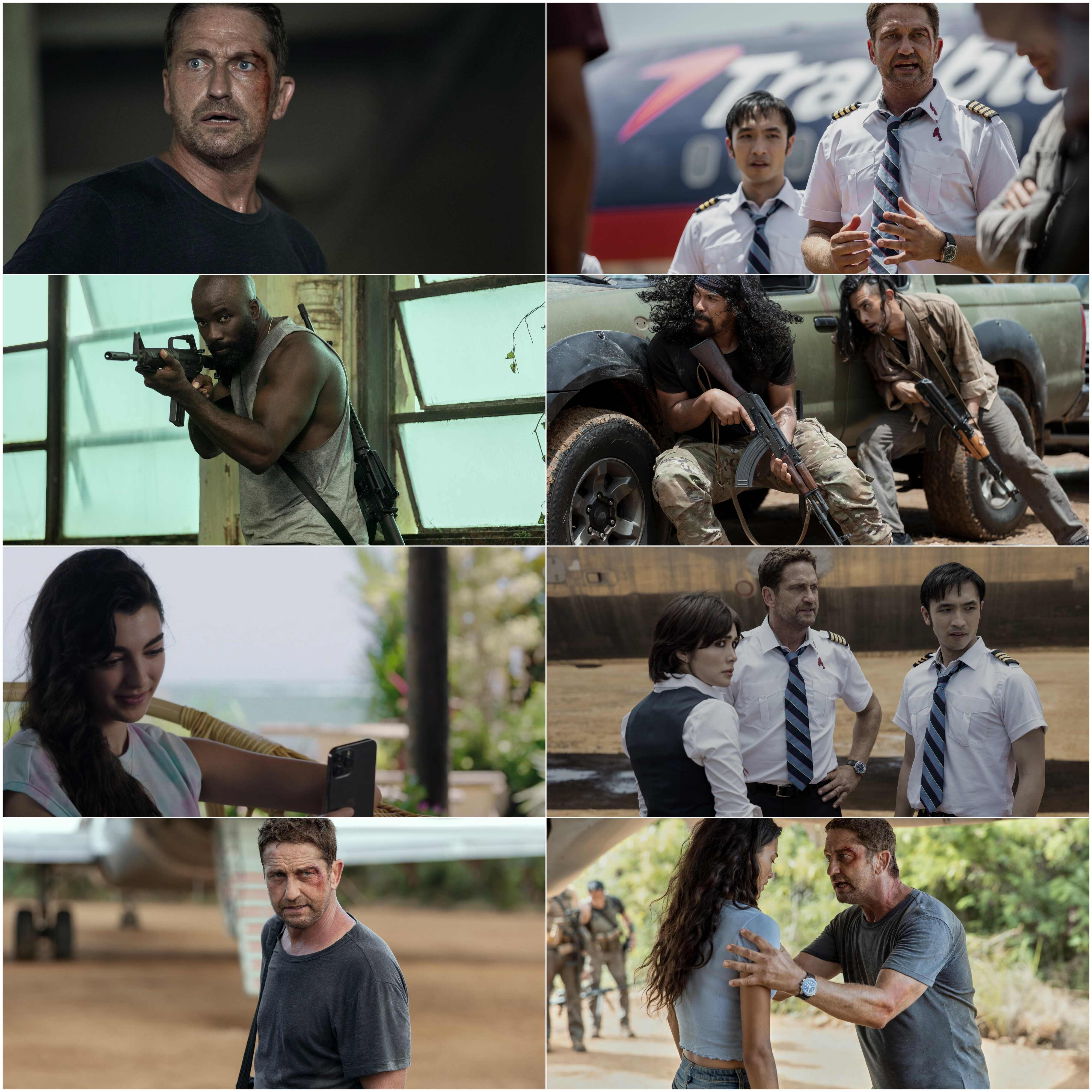Plane (2023) (Hindi + English) Dual Audio Hollywood Movie BluRay HD ESub screenshot
